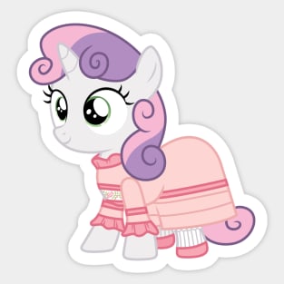 Sweetie Belle as Caroline Abbott (no bonnet) Sticker